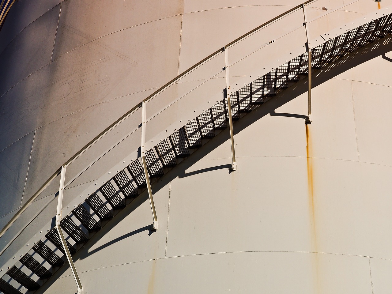 stairs petrol tank industry free photo