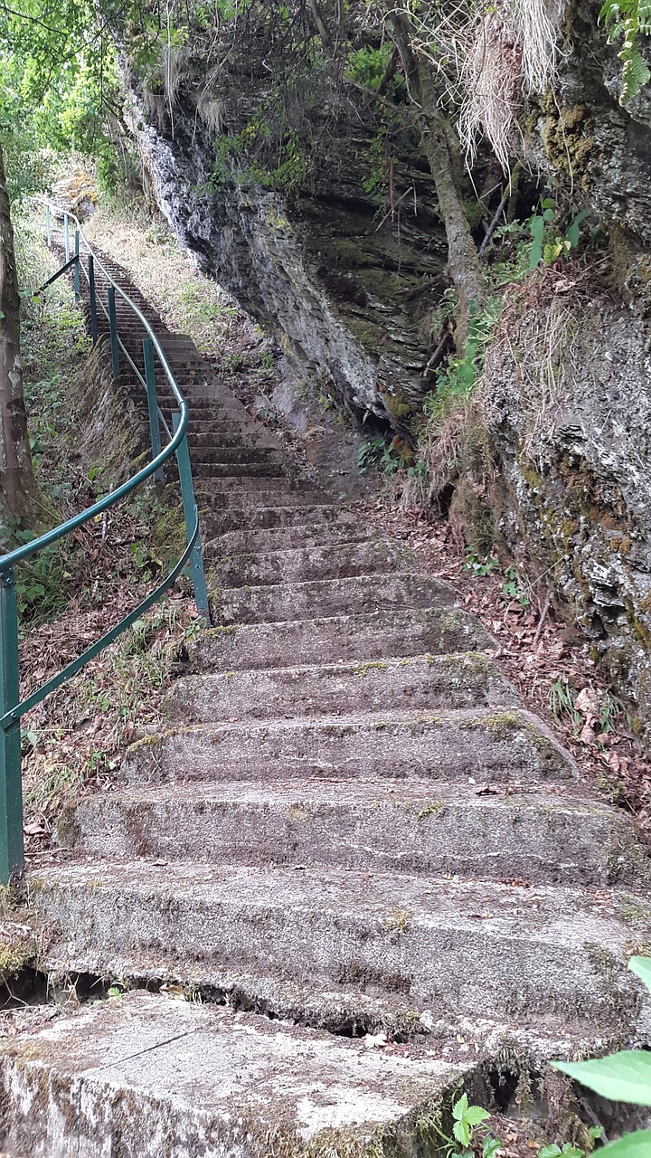 stairs stones forest free photo