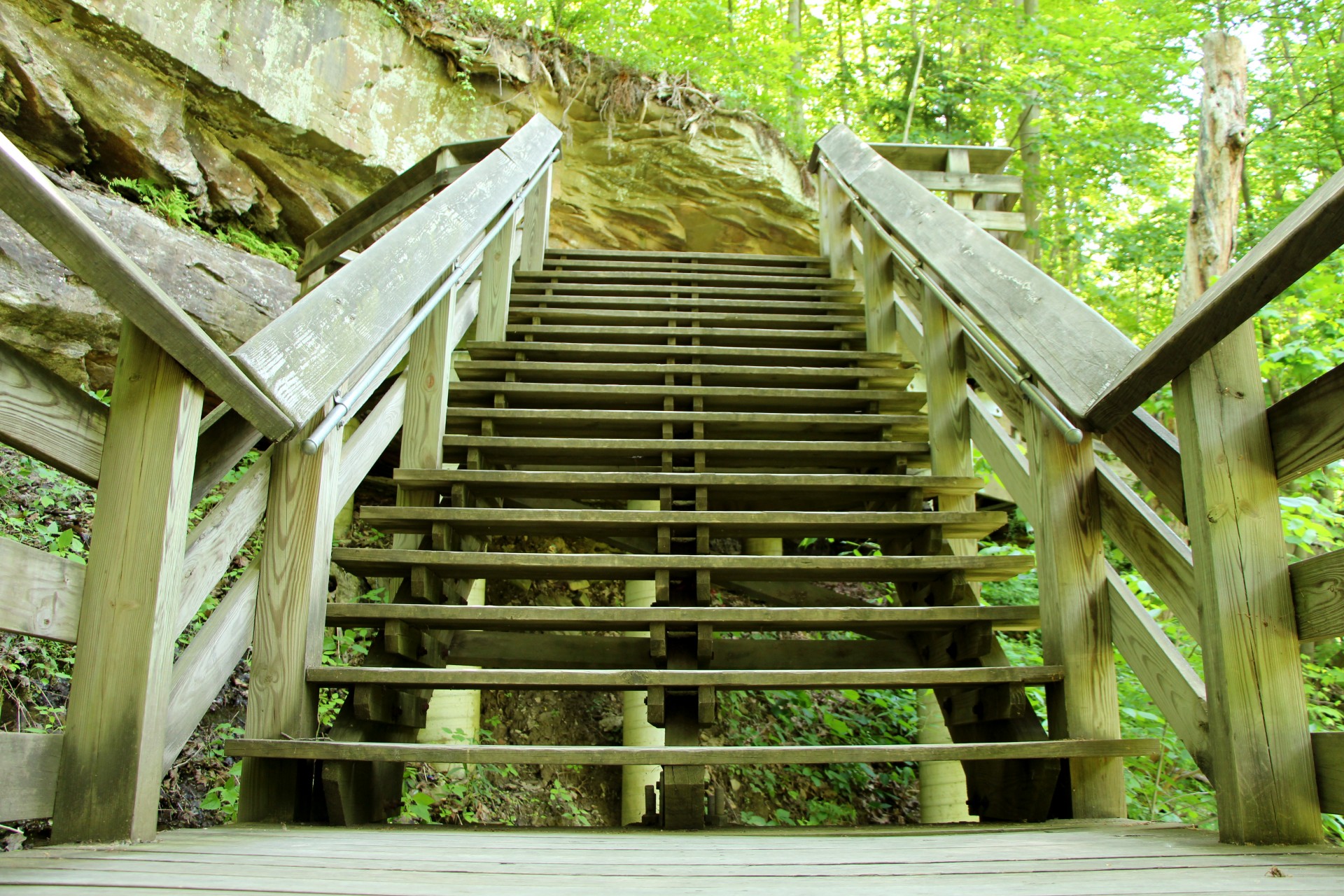stairs wooden stairs outdoor stairs free photo