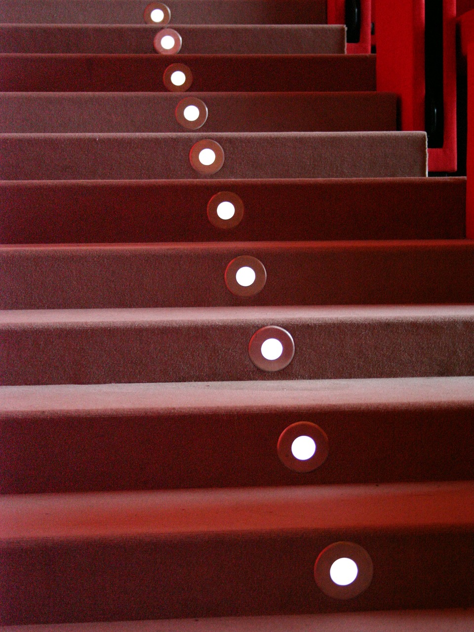 stairways steps red free photo