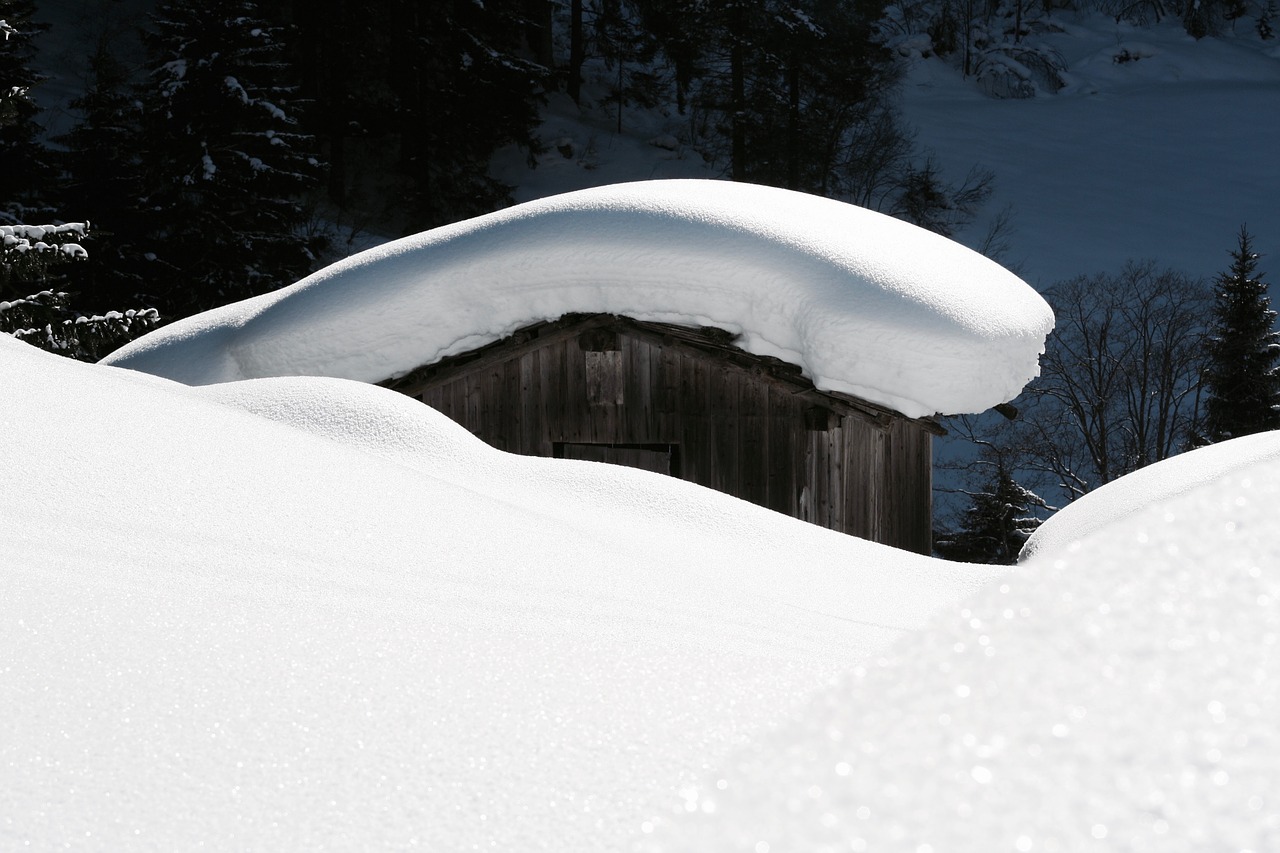 stall snow landscape free photo