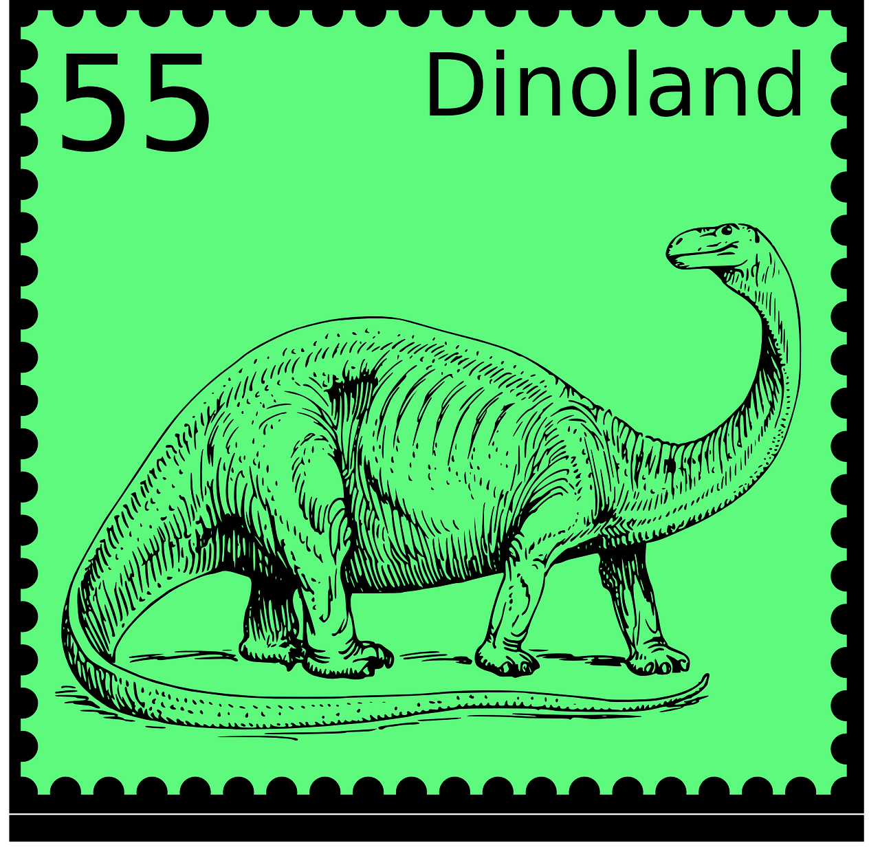 stamp dino dinosaur free photo