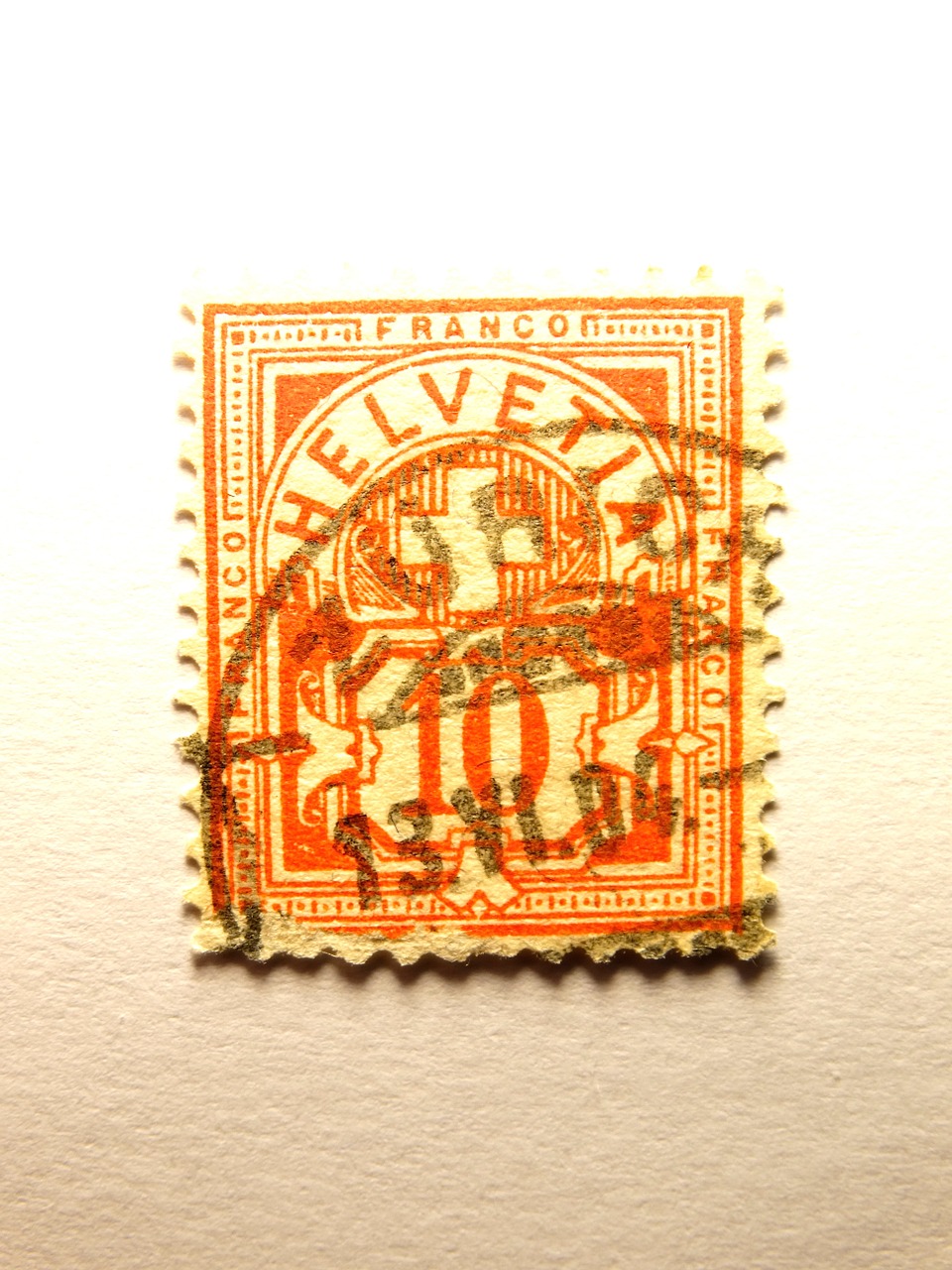stamp switzerland centime free photo