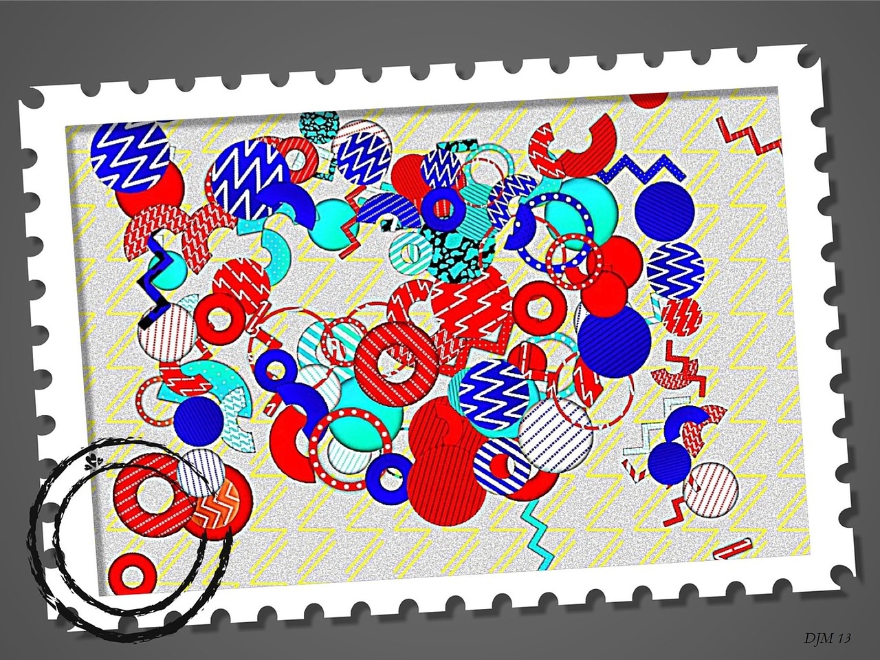stamp postal creation free photo