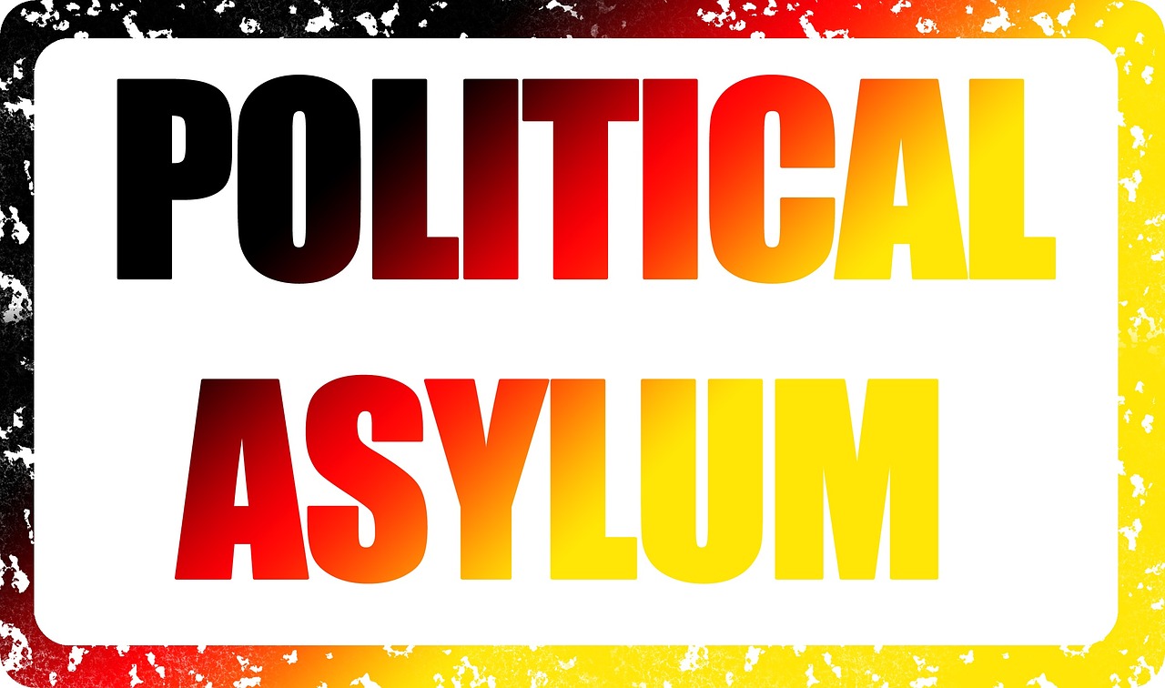stamp asylum politically free photo