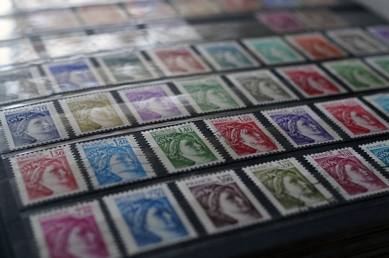 stamps collection philately free photo