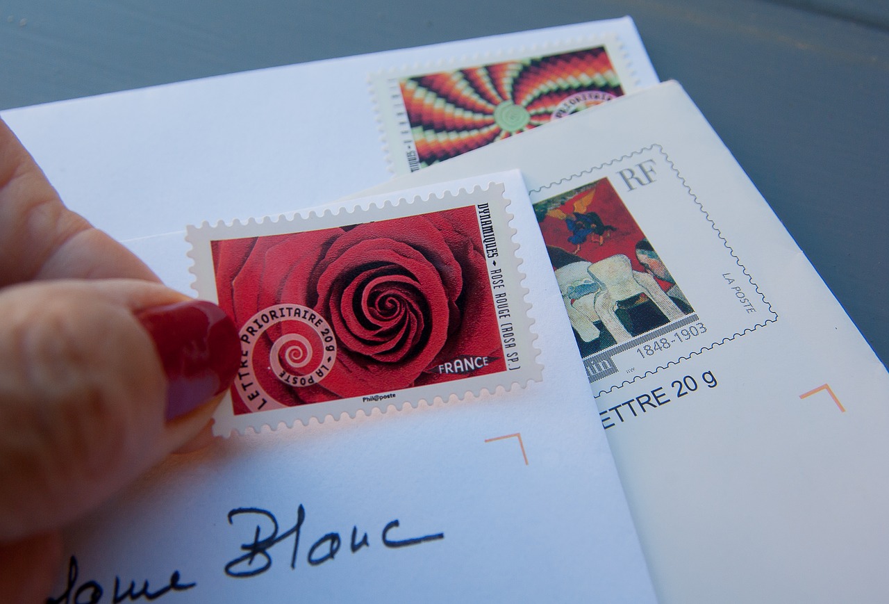 stamps letters mail free photo