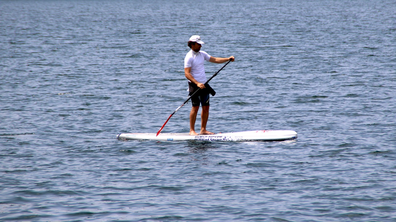 stand up paddle sup stand up paddling free photo