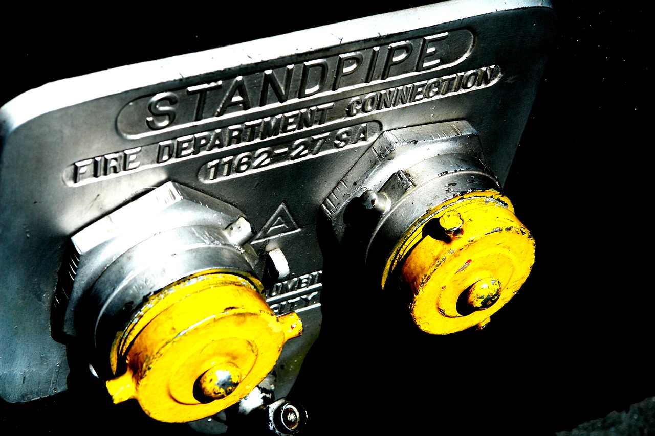 standpipe fire department pipe free photo