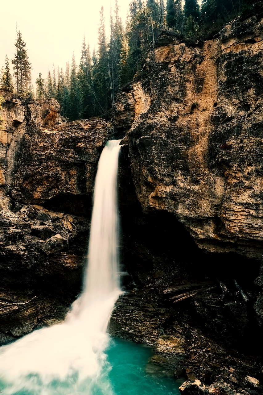 stanley falls waterfall stream free photo