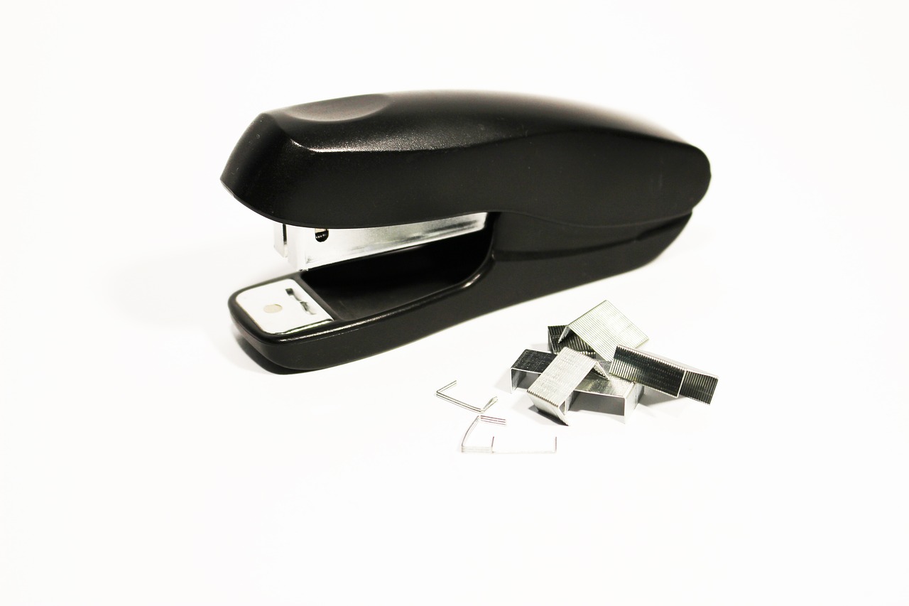 stapler clips office free photo