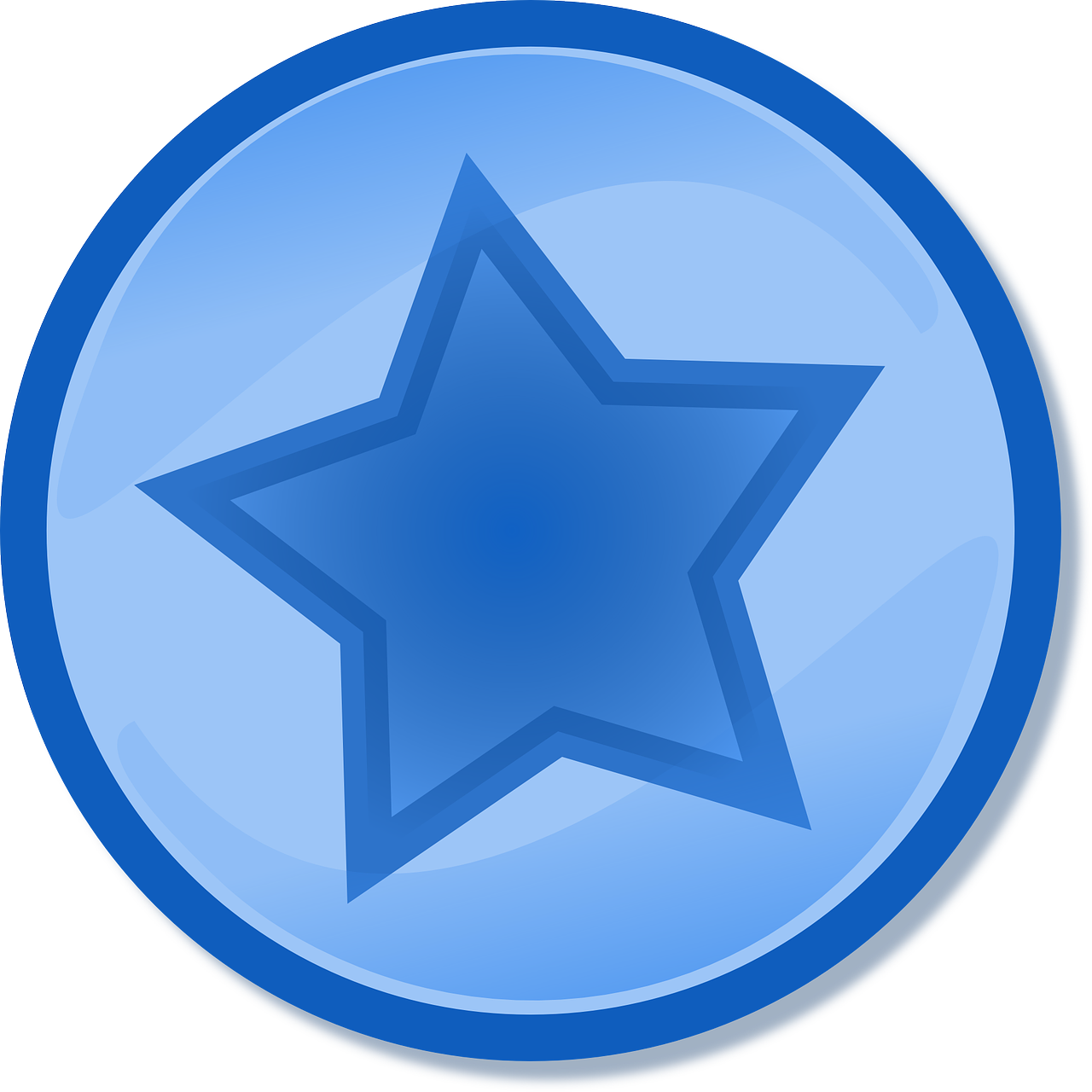 star blue circle free photo