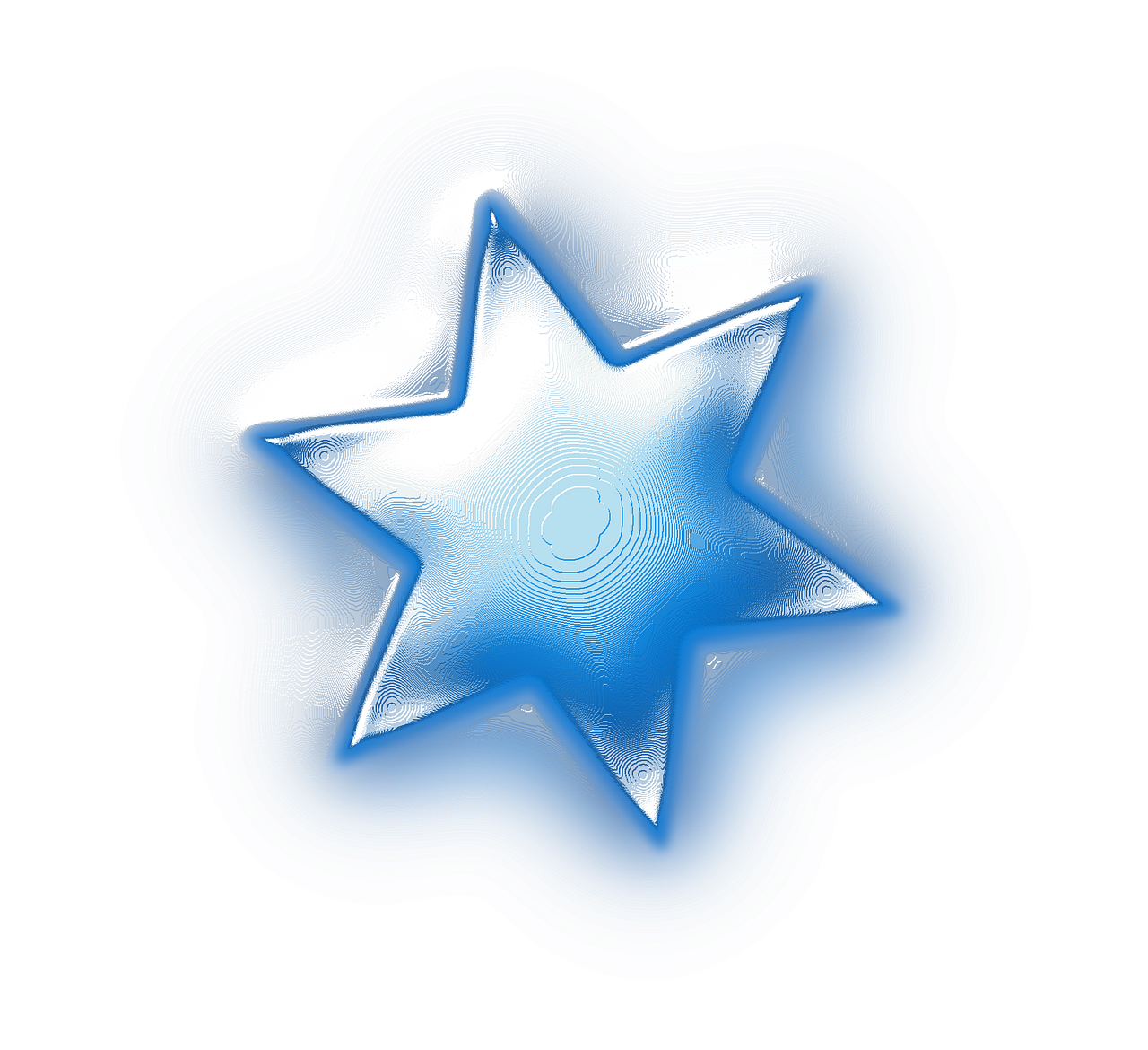 star glow blue free photo