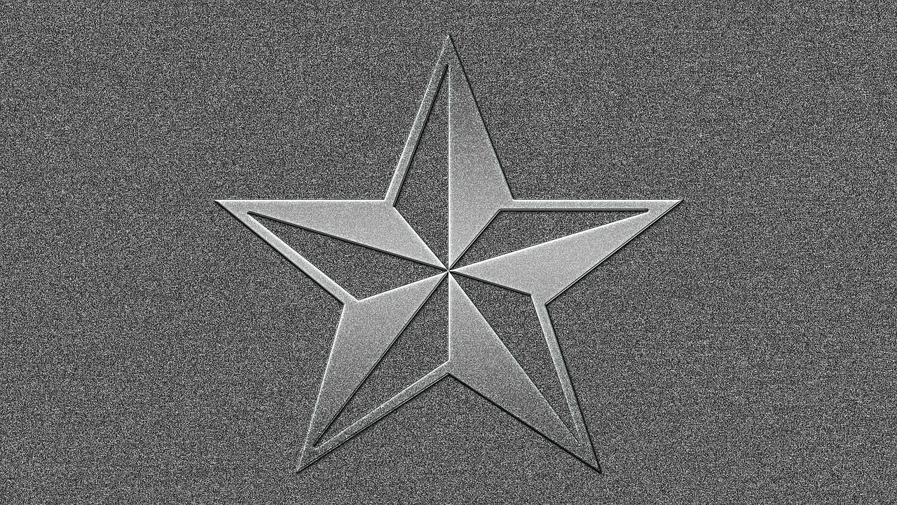 star grey noise free photo