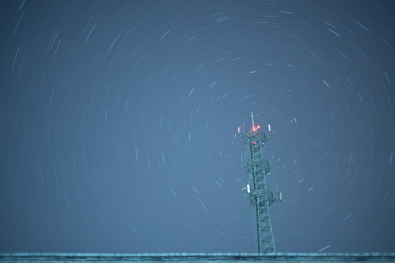 star sky signal tower free photo