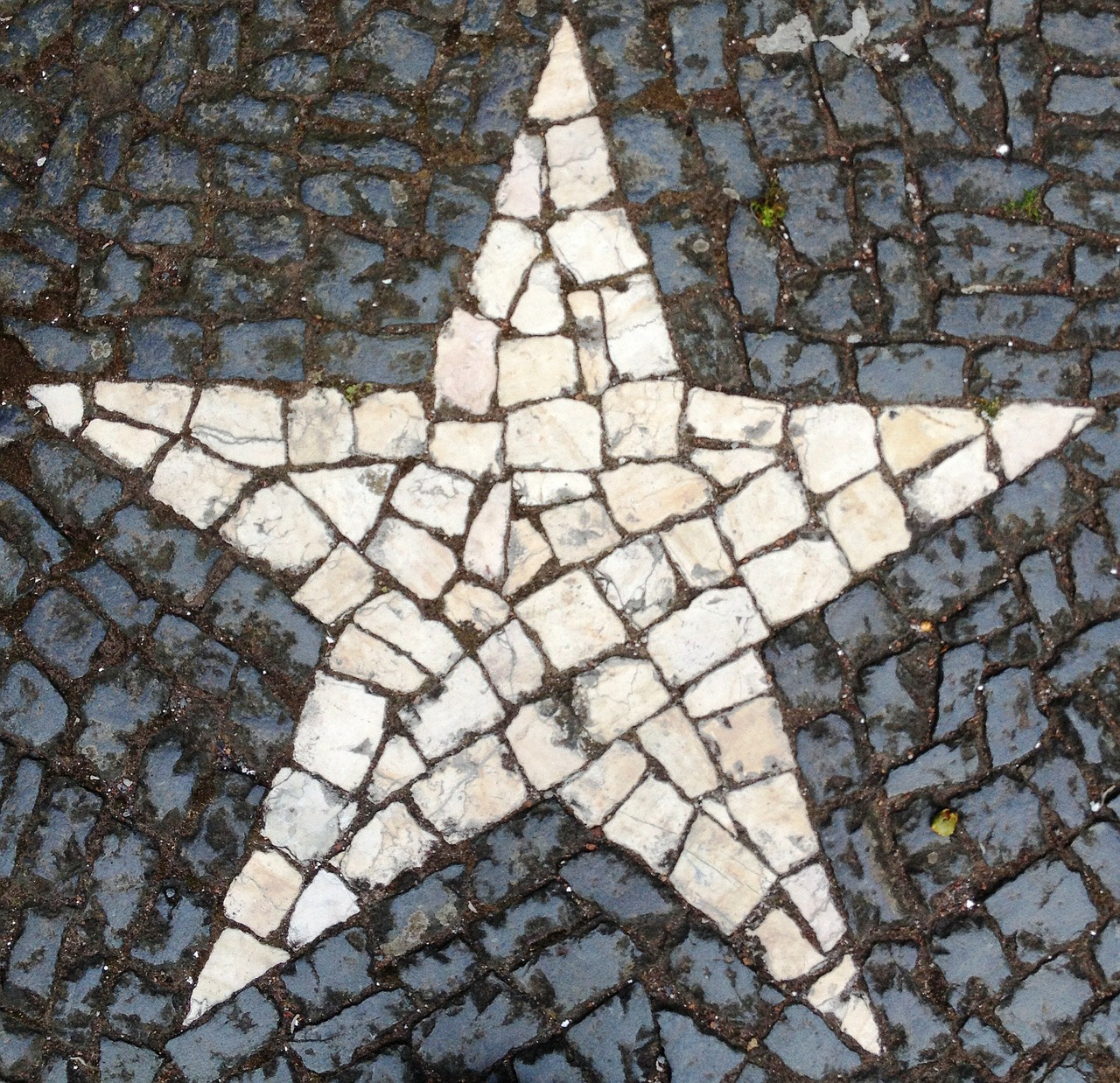 star mosaic stone free photo