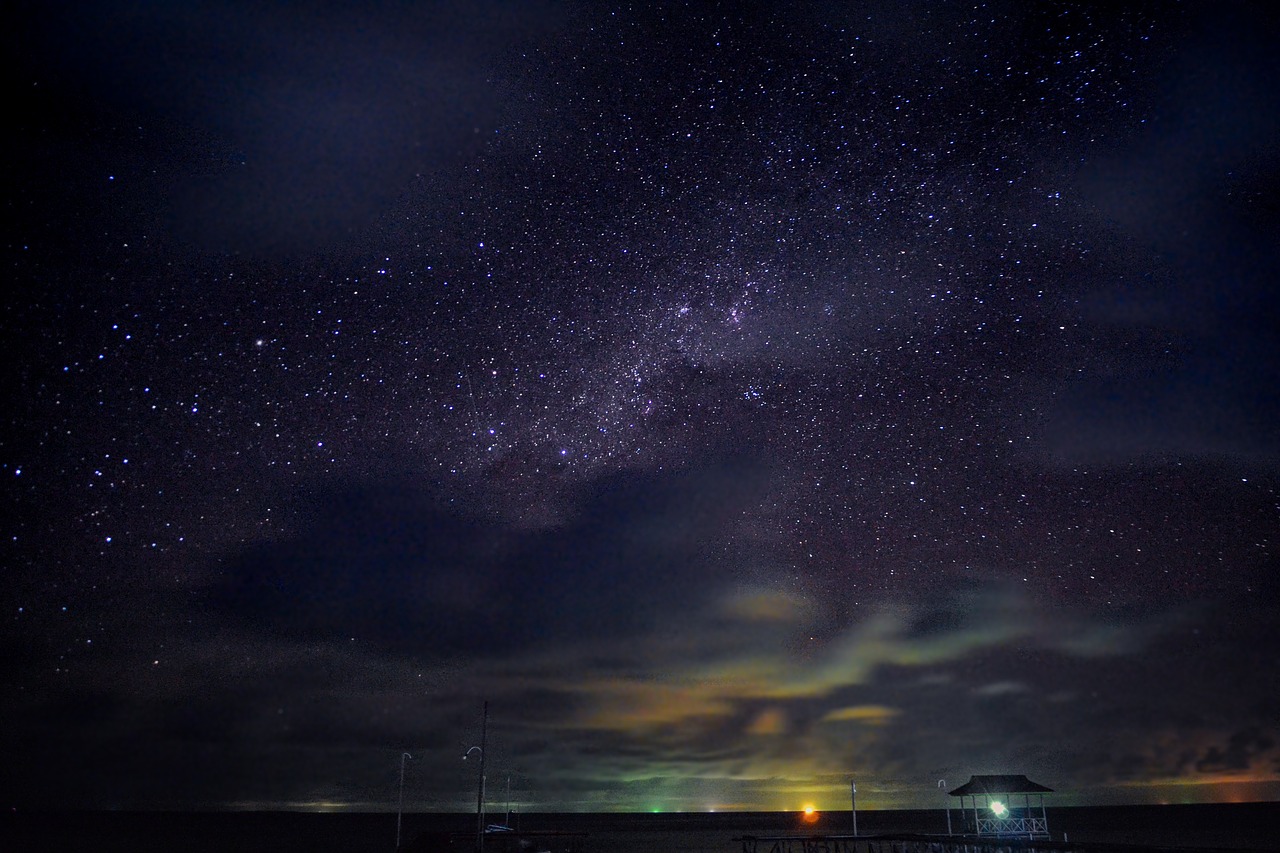 star night long exposure free photo