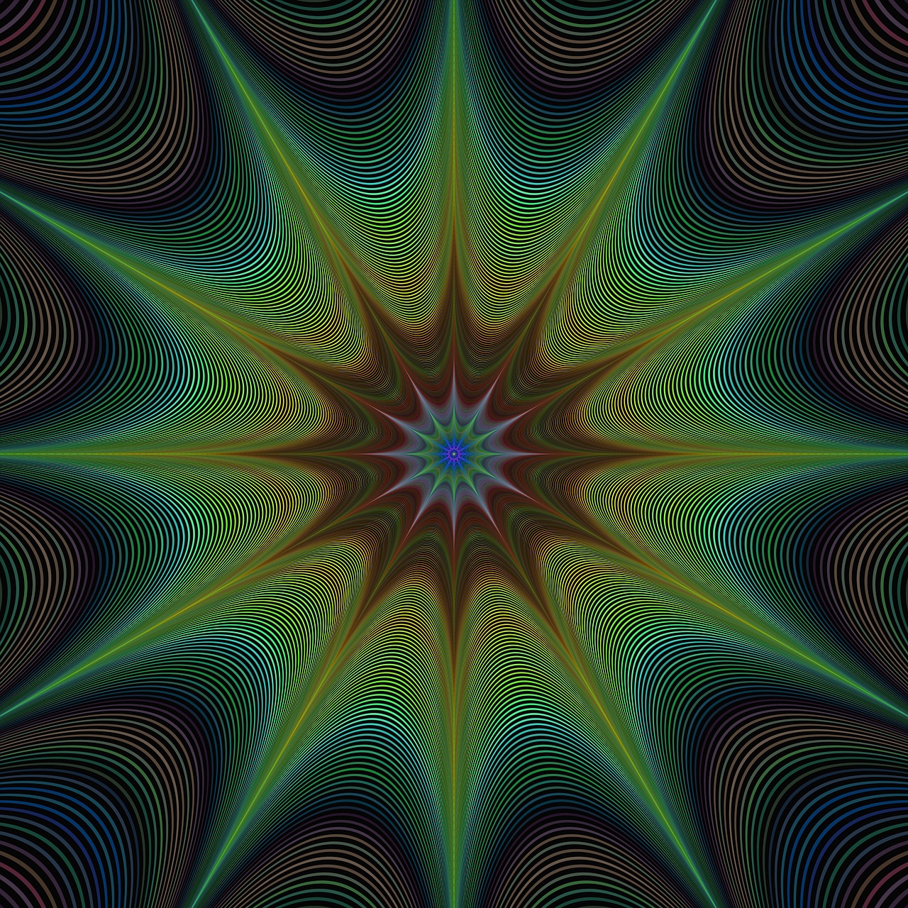 star fractal background free photo