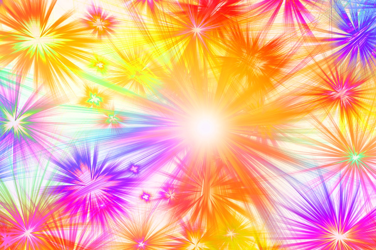 star abstract colorful free photo