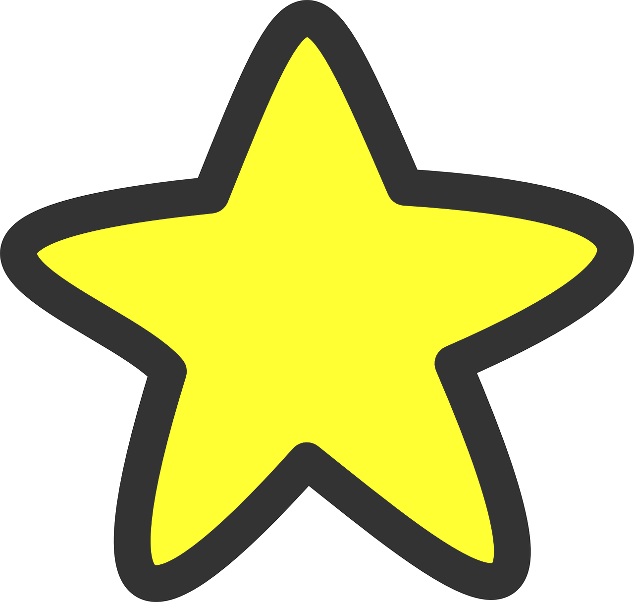 star yellow shapes free photo