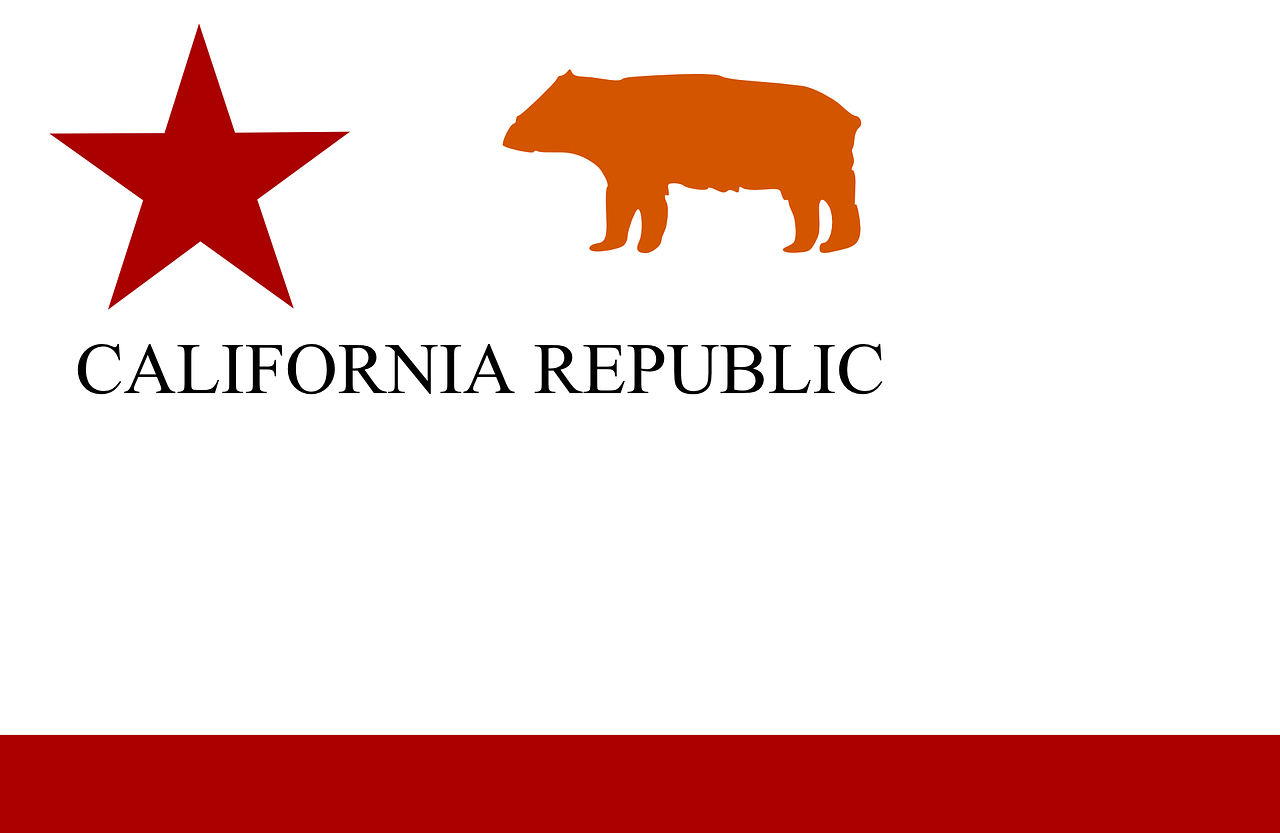 star flag california free photo