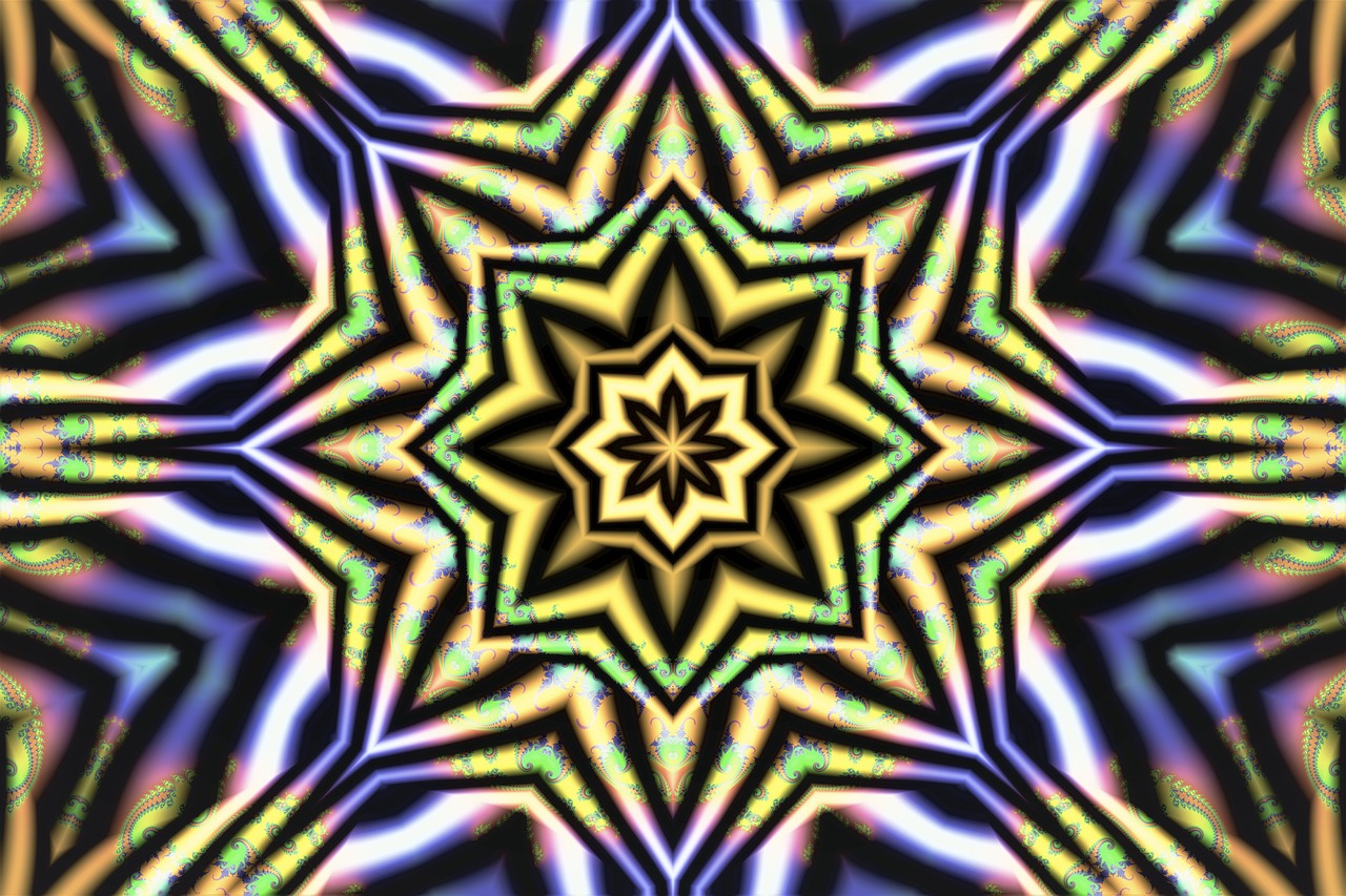 star  fractal  texture free photo