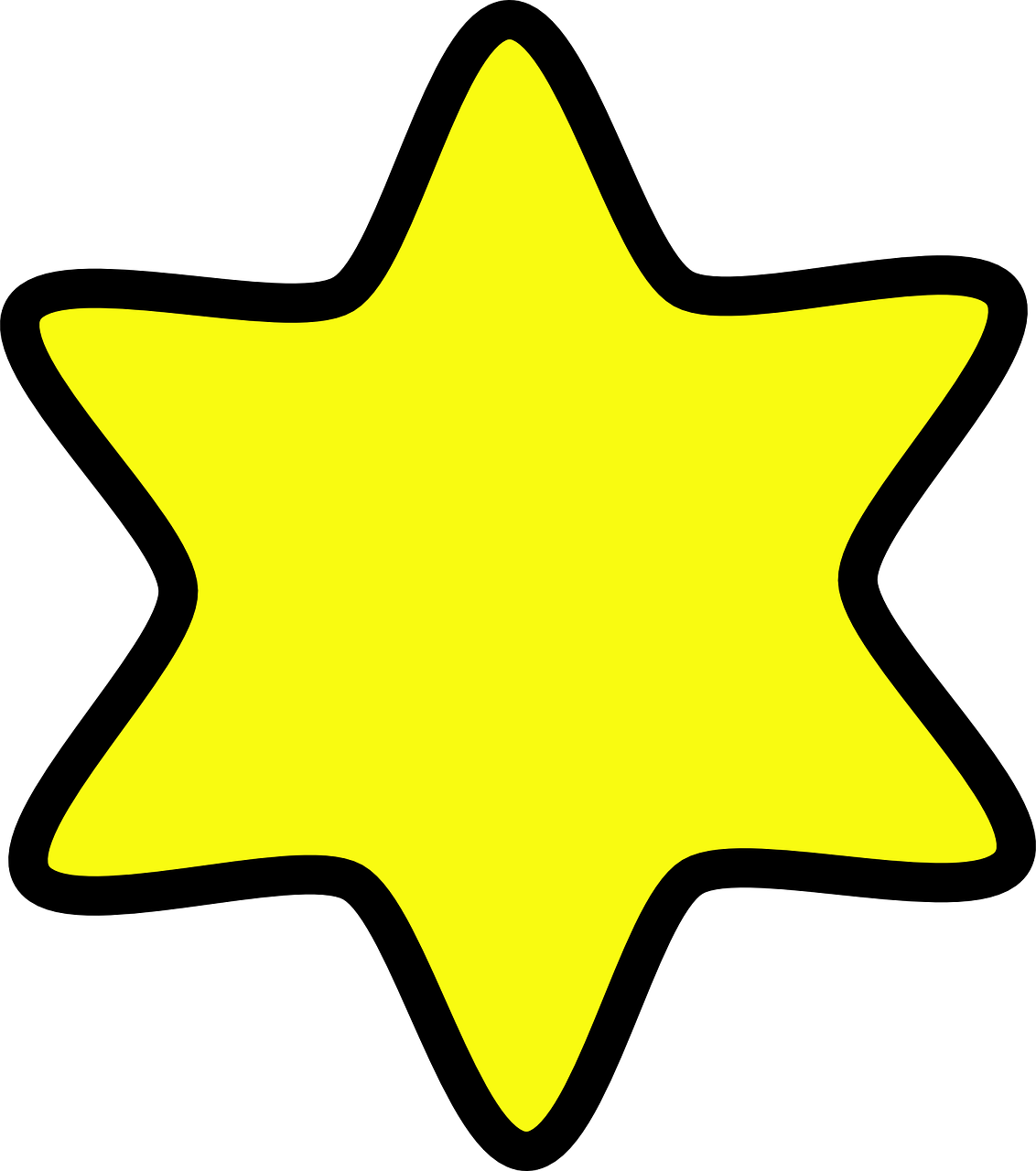 star yellow shape free photo