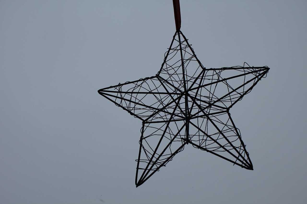 star christmas decoration free photo