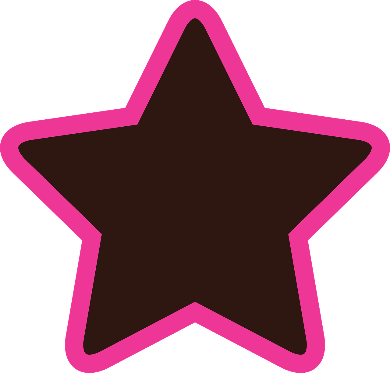 star pink brown free photo