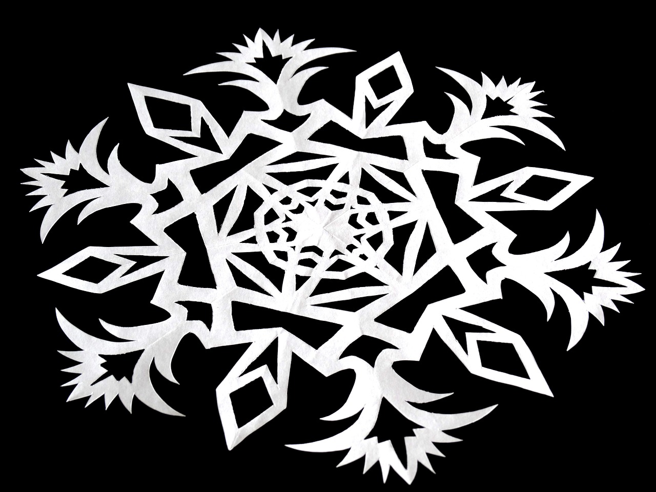 star snowflake silhouette free photo