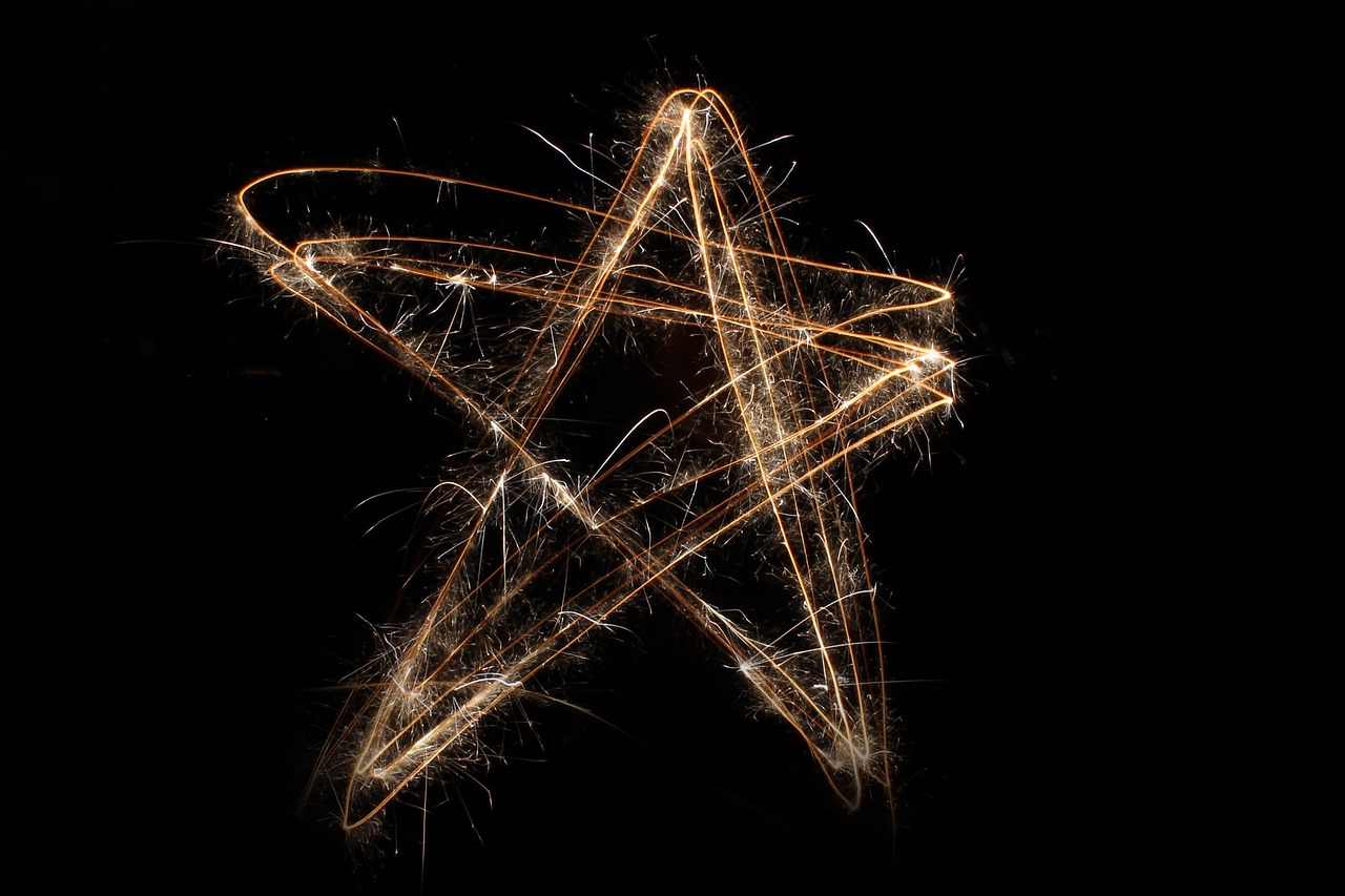 star sparkler 4th of july free photo
