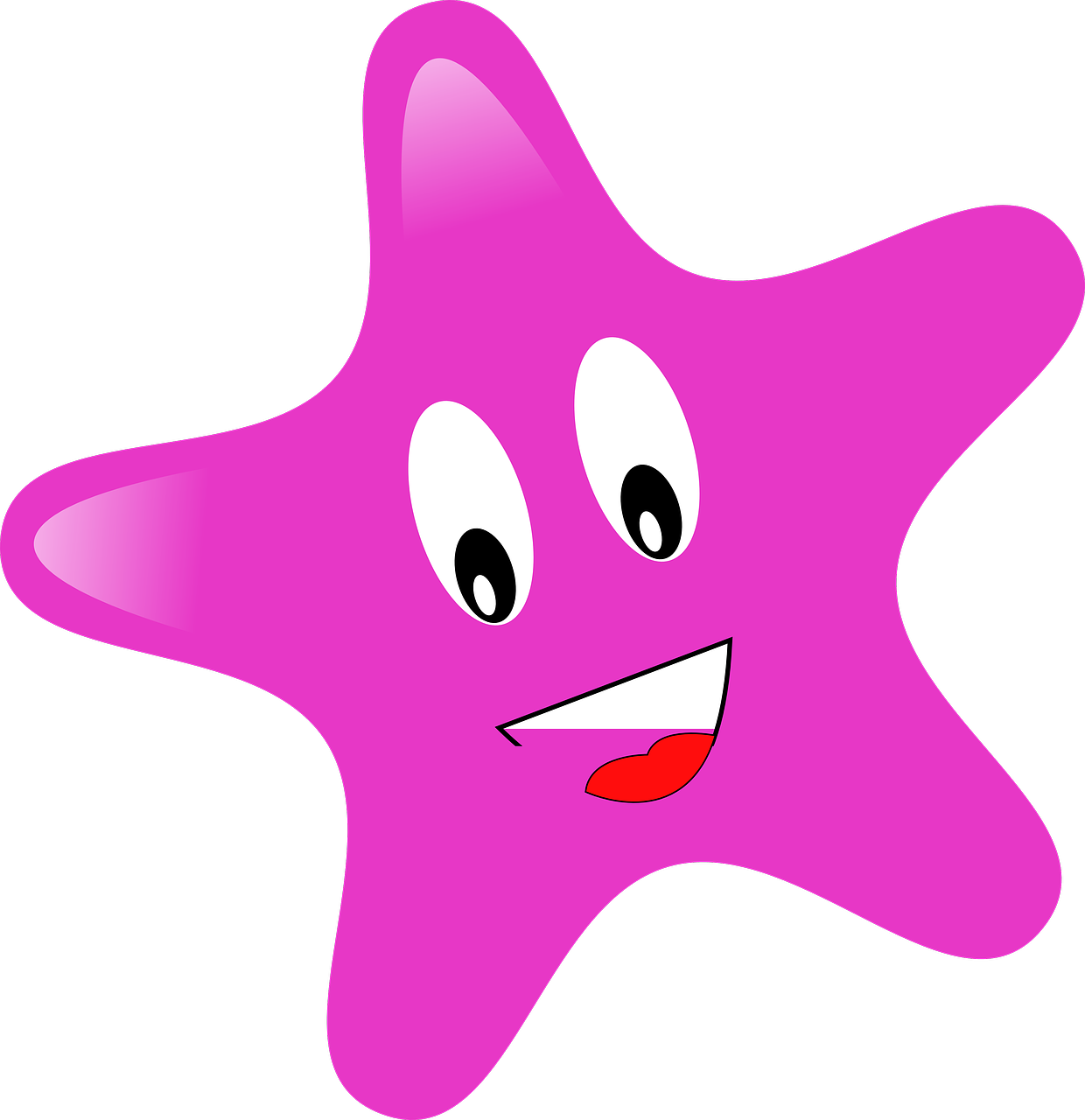 star pink colorful free photo