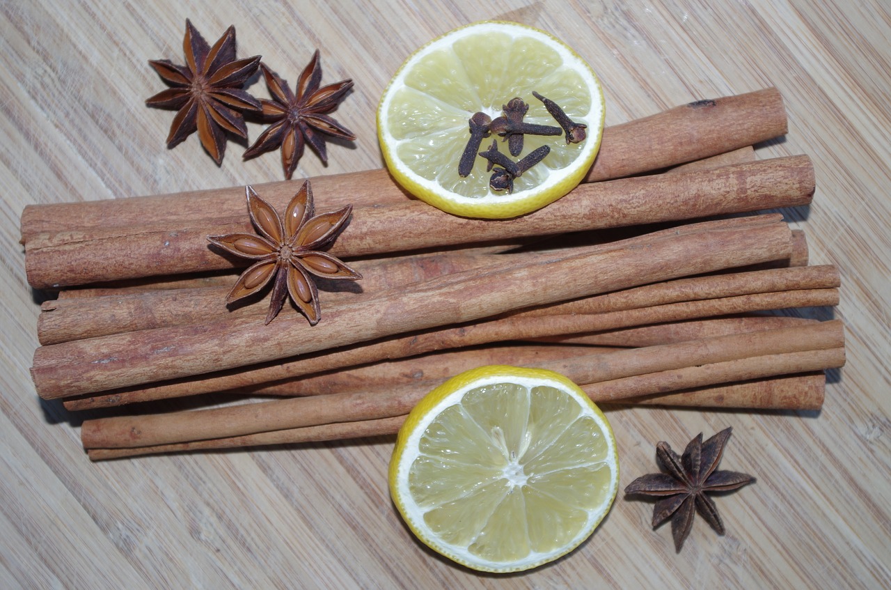 star anise cinnamon lemon free photo