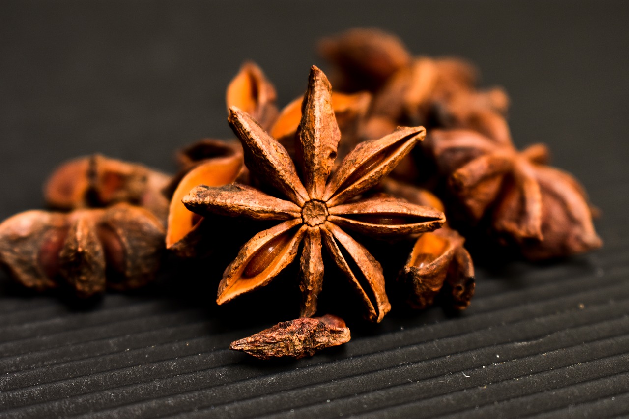star anise  condiments  star free photo