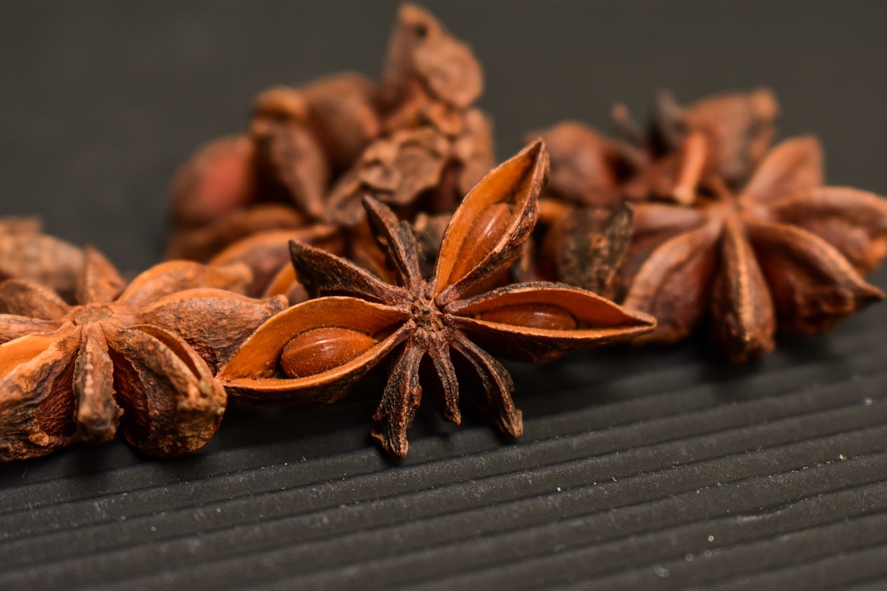 star anise  condiments  star free photo