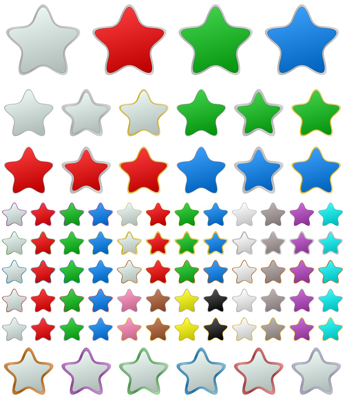 star button metallic metal free photo