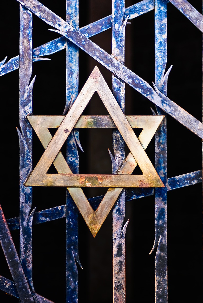 star of david judaism grid free photo