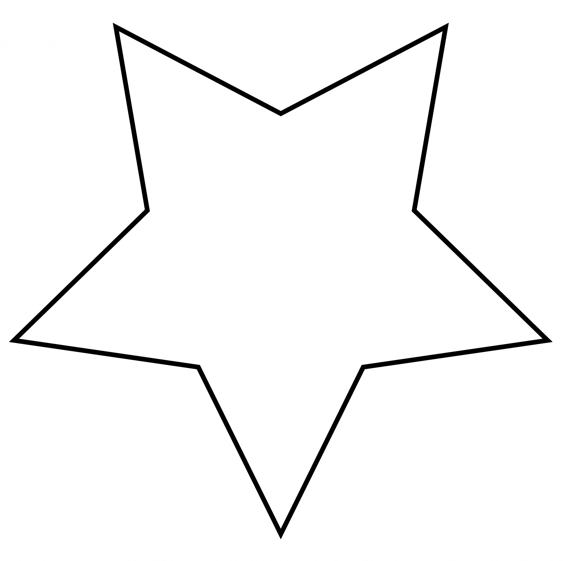 star outline shape free photo