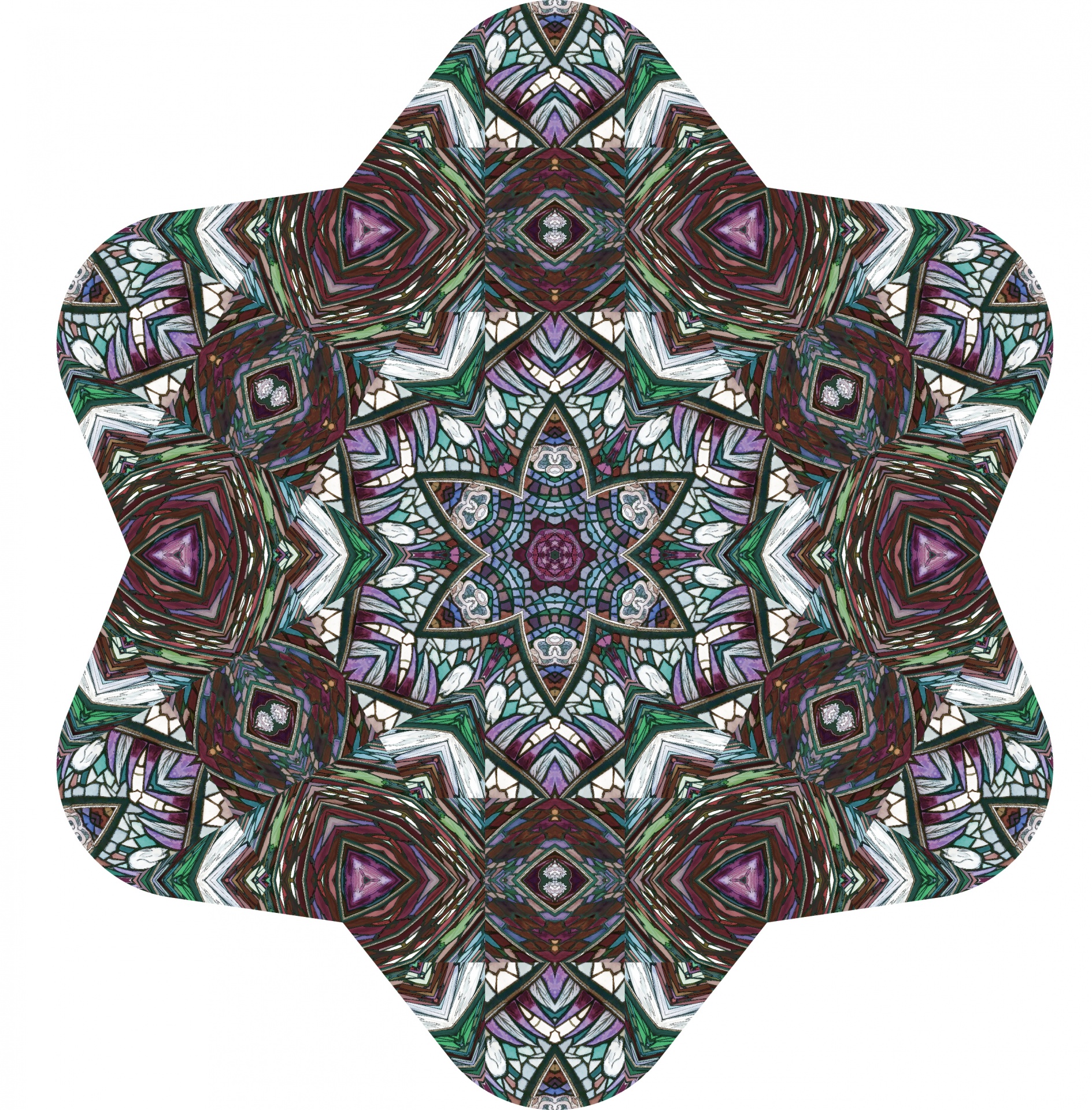 kaleidoscope geometric texture free photo