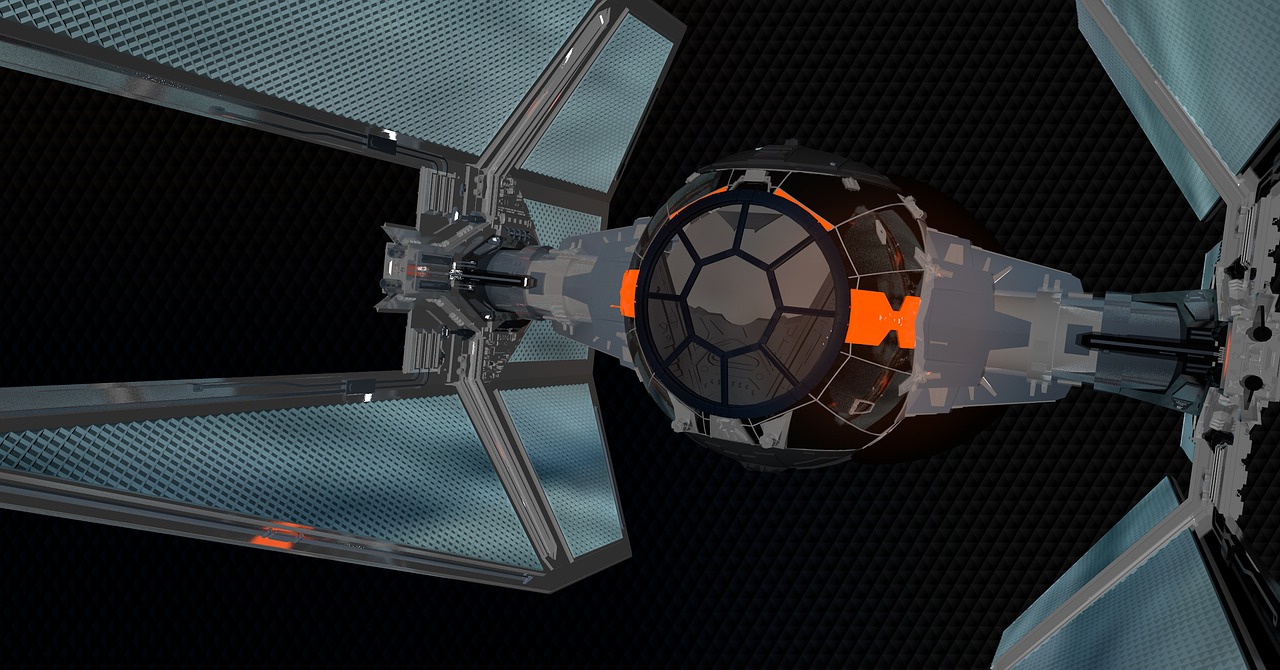 star wars tie interceptor spaceship free photo