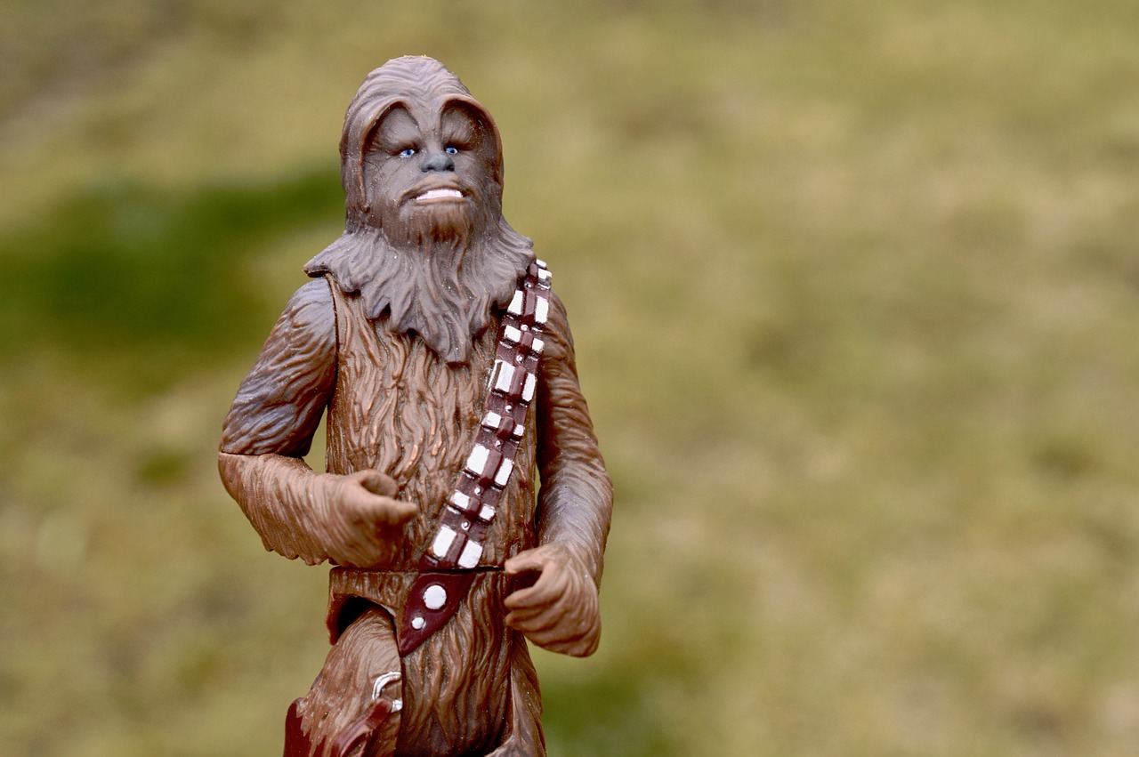 star wars chewbacca action figure free photo