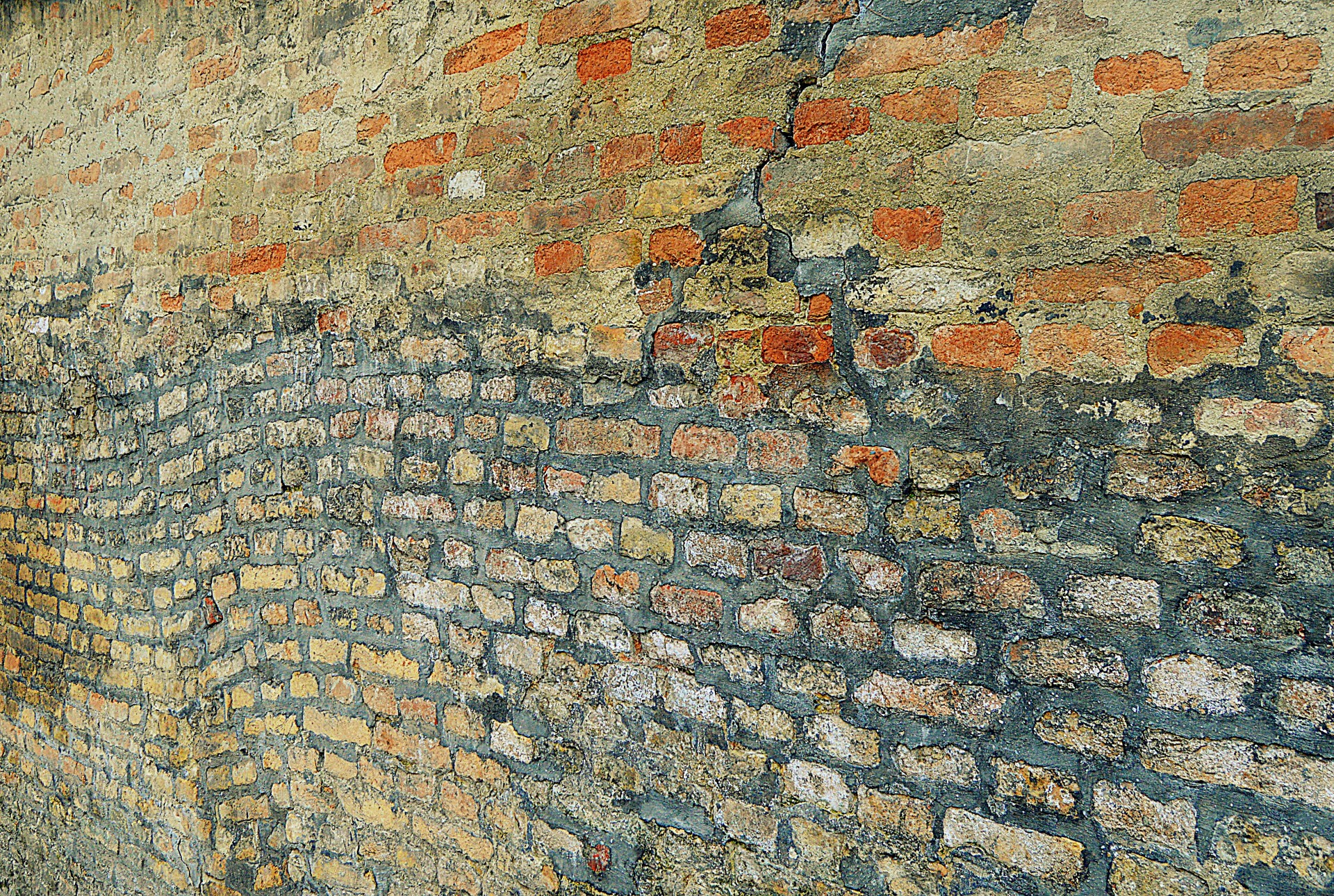 old wall brick paint free photo