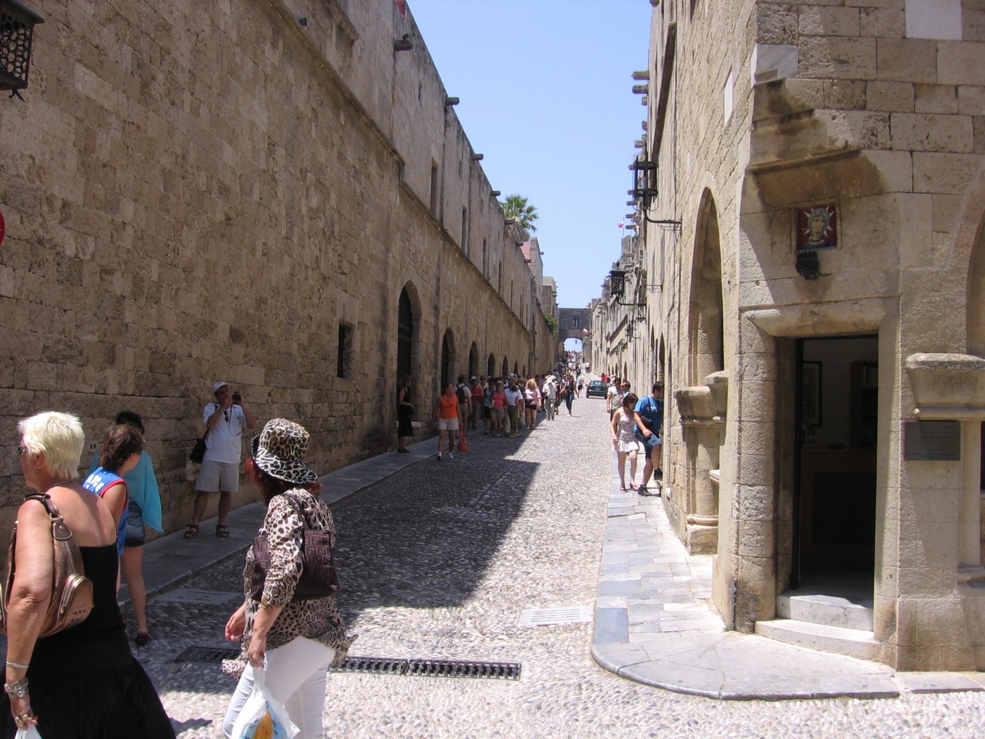 old streets rhodes old streets of rhodes free photo