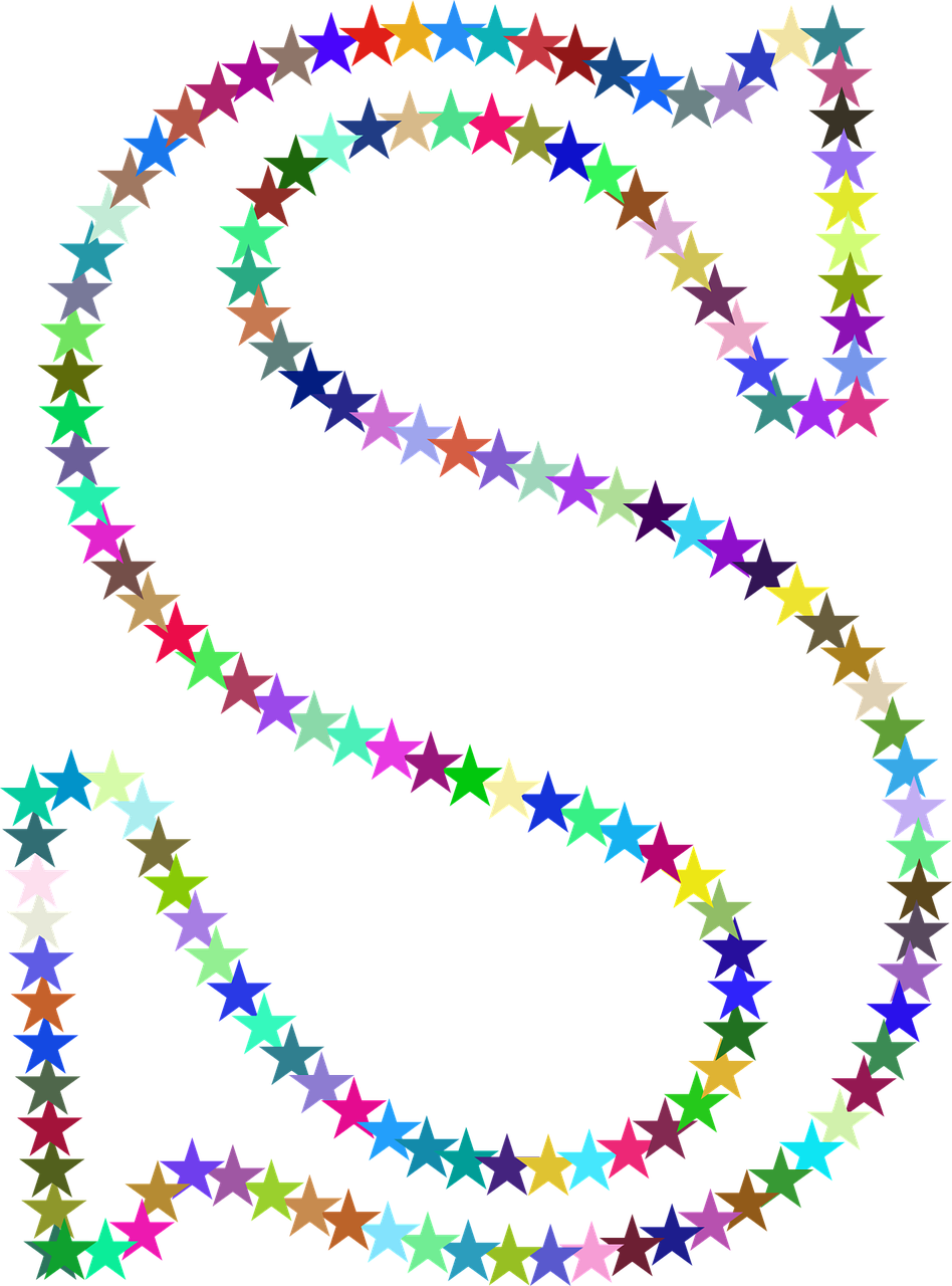 stars colorful prismatic free photo