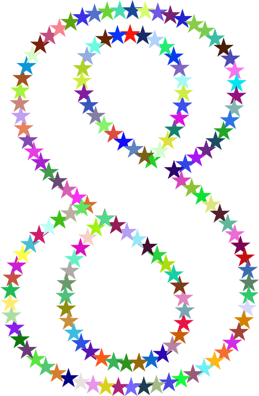 stars colorful prismatic free photo