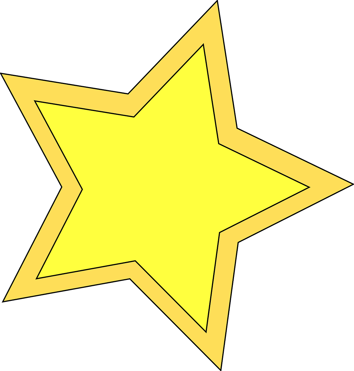 stars shapes yellow free photo