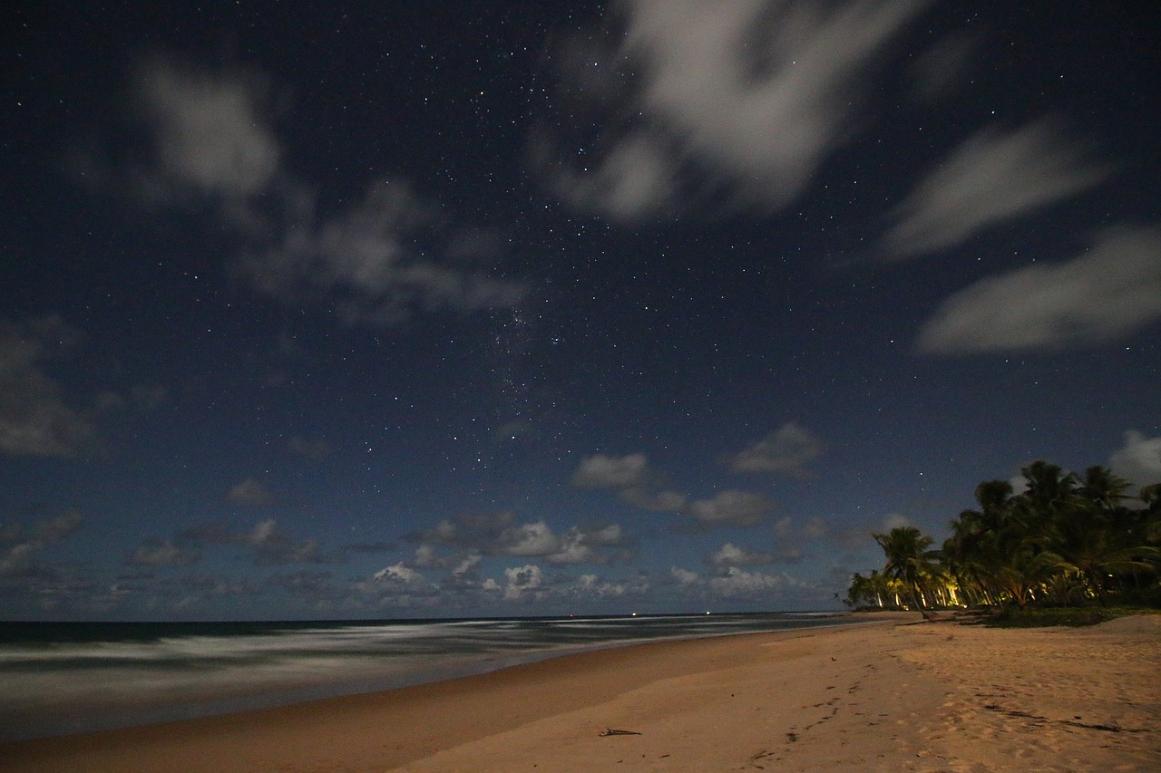 stars sky clouds free photo