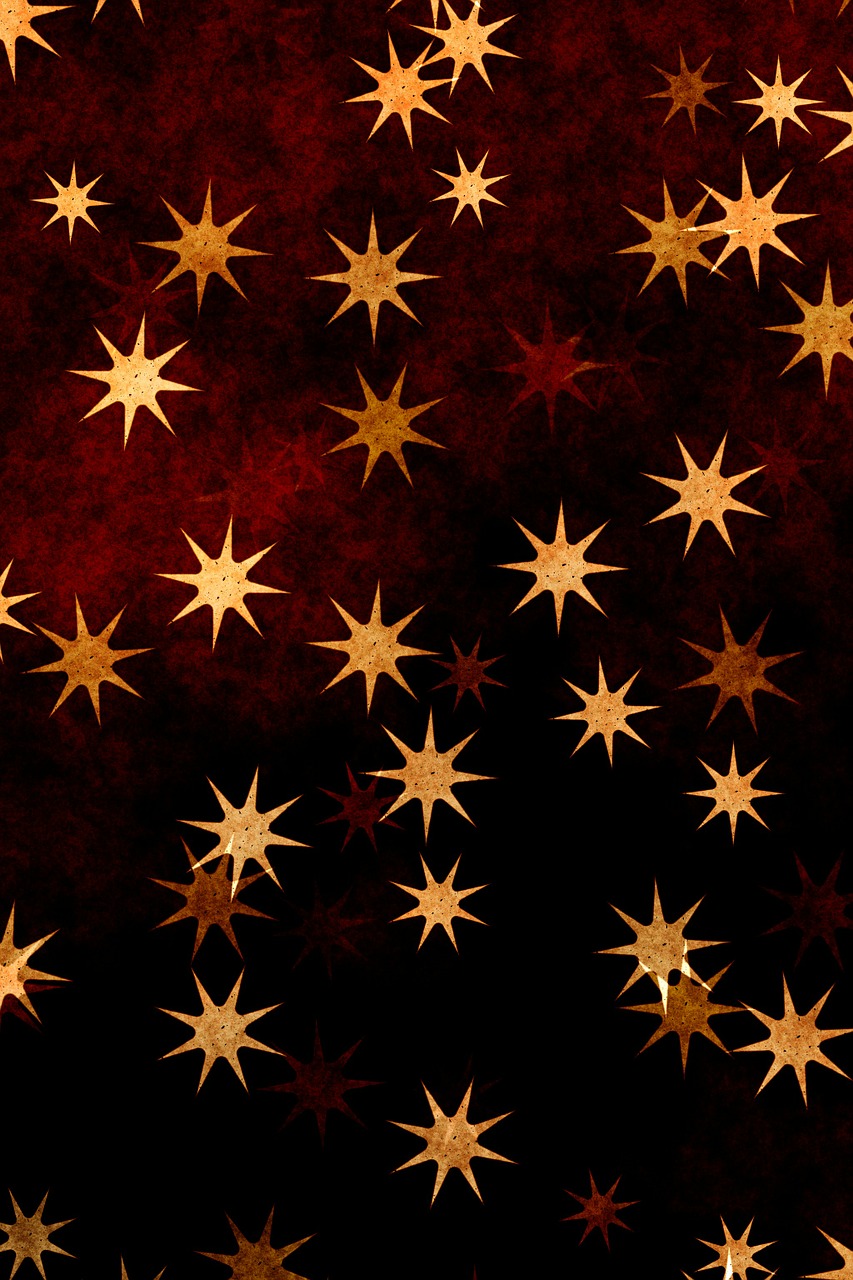 stars gold orange free photo