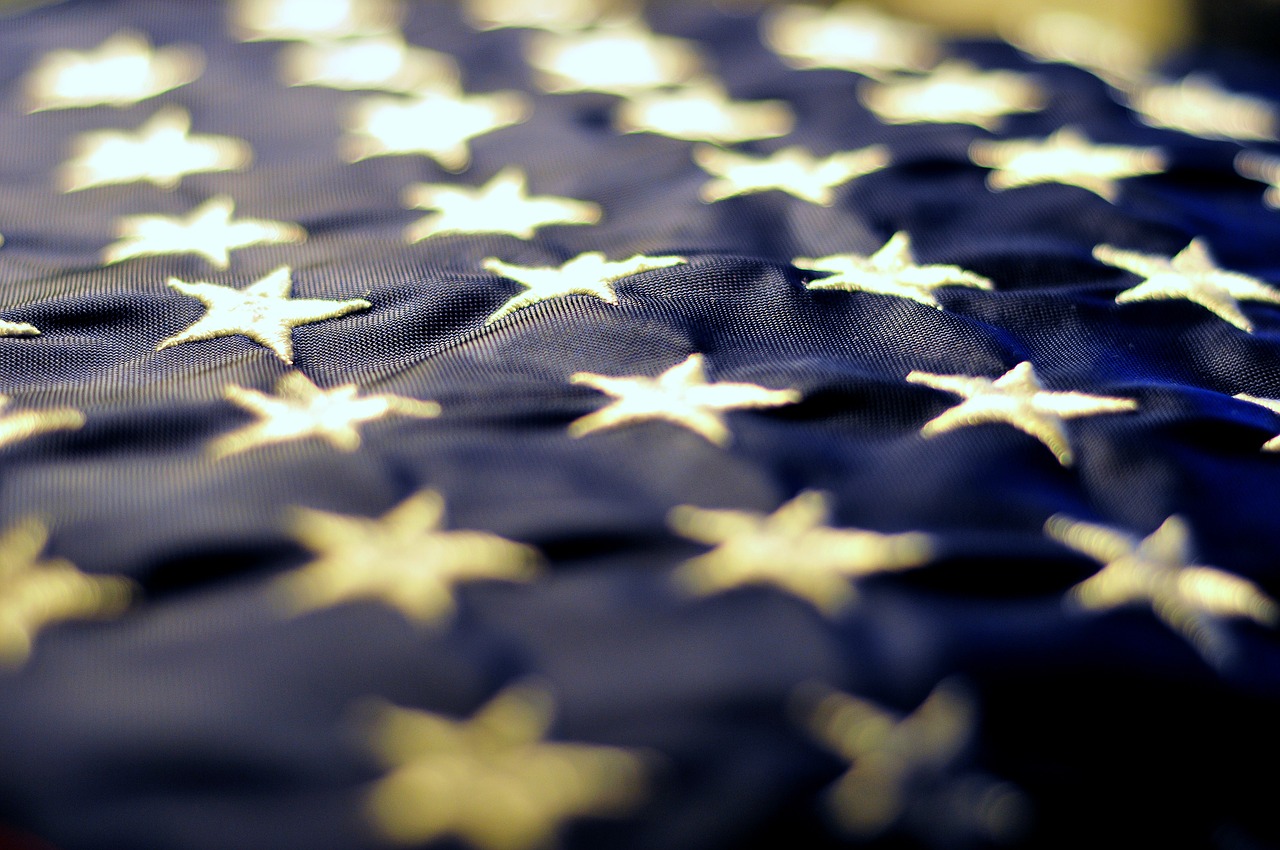 stars blue american flag free photo