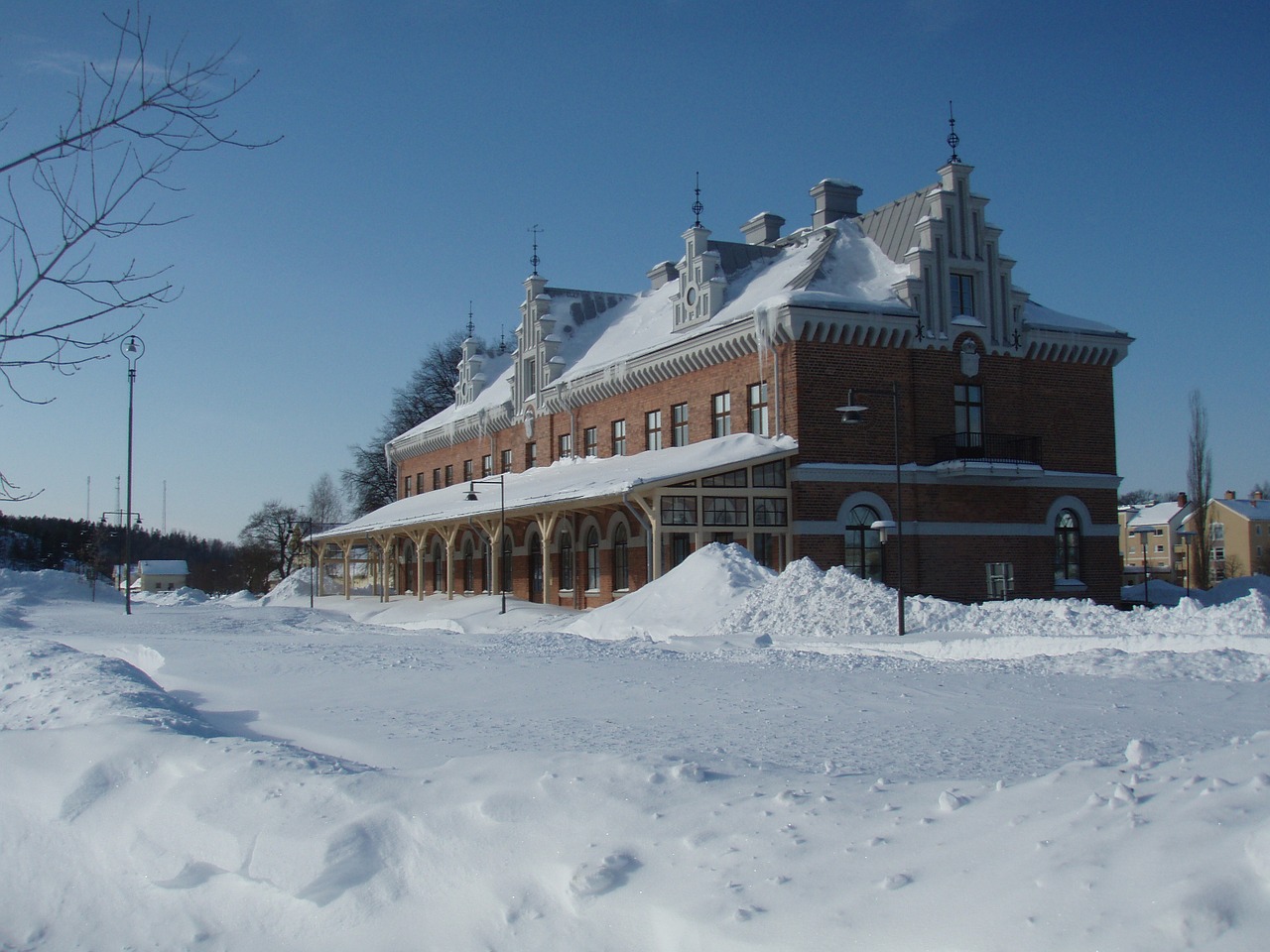 station söderhamn brick free photo